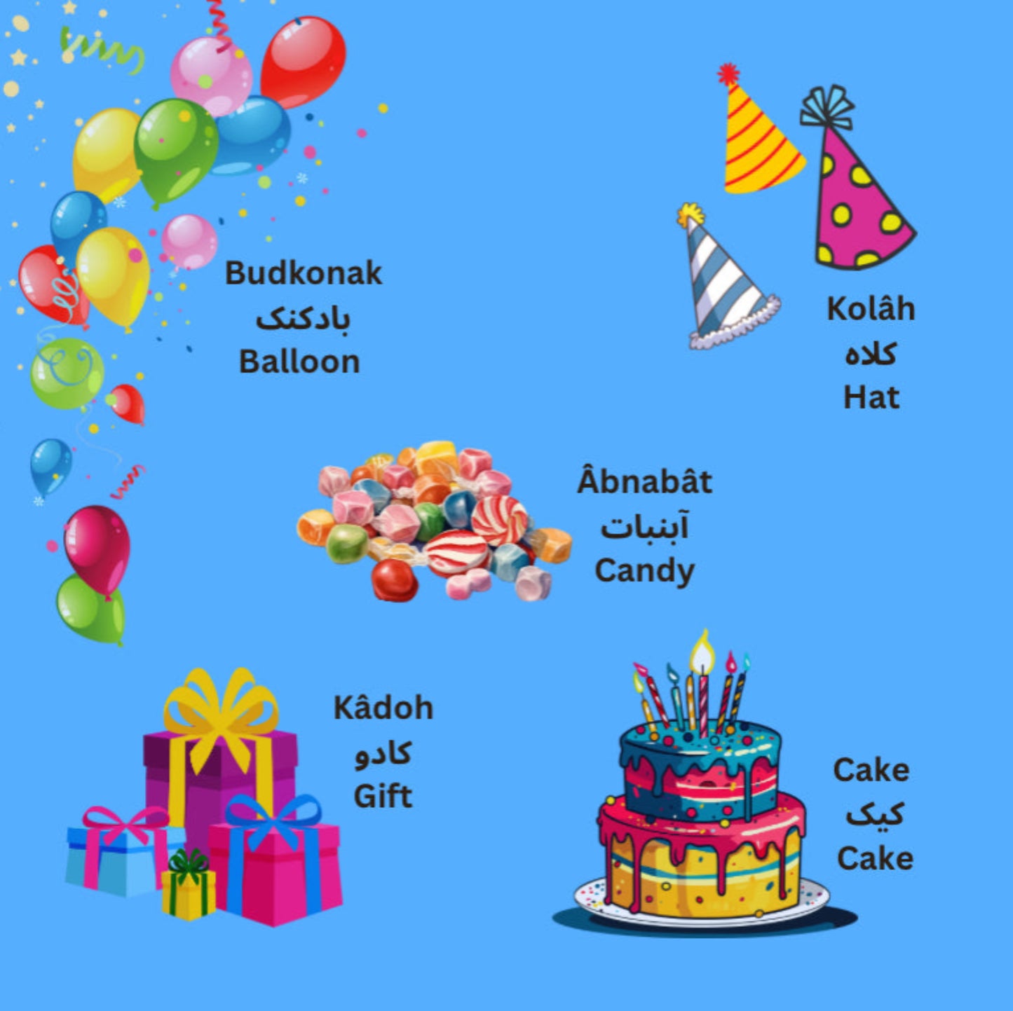 My First 101 Words in Farsi & English